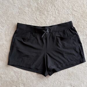 Avalanche Black Women's Athletic Shorts